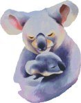 (image for) Koala Hug in Watercolor